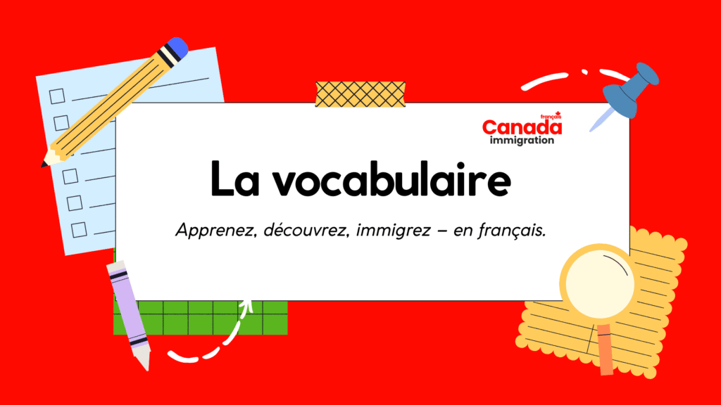 La vocabulaire français banner